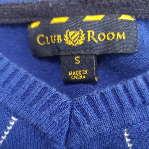 Club Room Men's Classic Long Sleeve Sweater, Size: Small Color: Blue - Picture 6 of 10